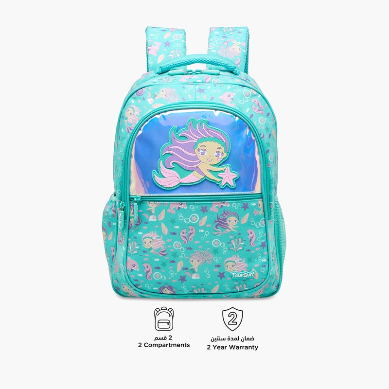 Must حقيبة ظهر بطبعة حورية البحر للفتيات - Image 4